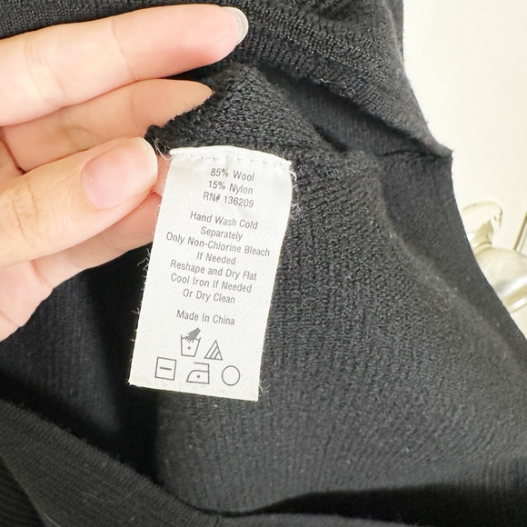 Hatch Maternity Wool Midi Dress Black Ribbed Sleeveless P / XS - Picture 5 of 6